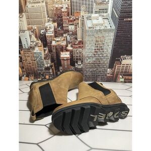 SOREL Womens Joan Of Arctic Wedge Chelsea Boots Size 7.5  waterproof leather